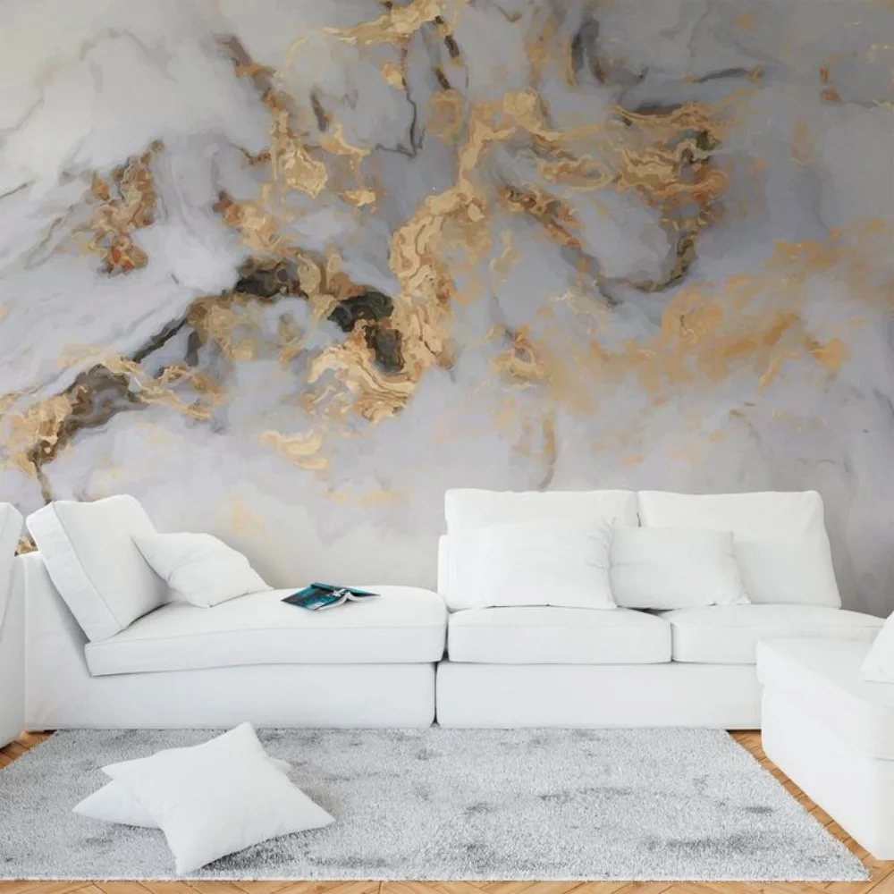 marble wallpaper for living room in Dubai